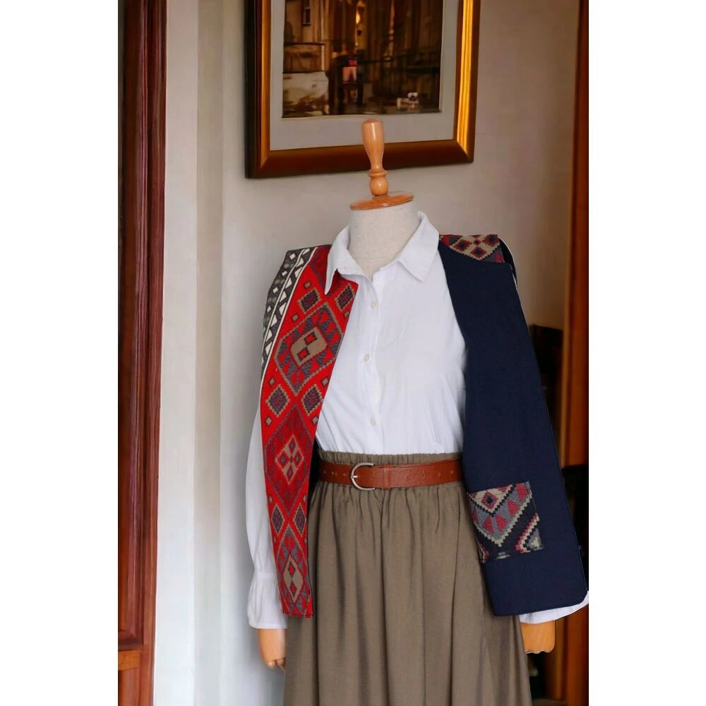Nar Çiçeği Yelek - Görsel 3